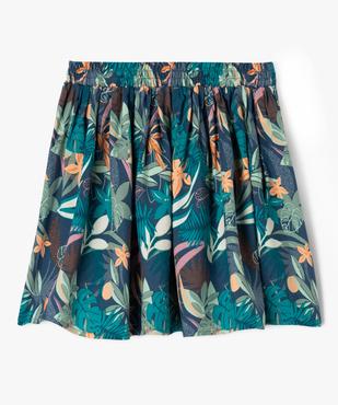 Jupe patineuse en viscose fluide imprimée fille vue3 - GEMO 4G FILLE - GEMO