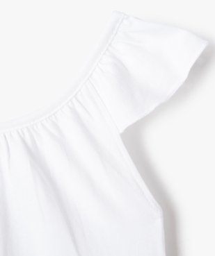 Pyjashort fille avec bretelles volantées vue2 - GEMO (ENFANT) - GEMO