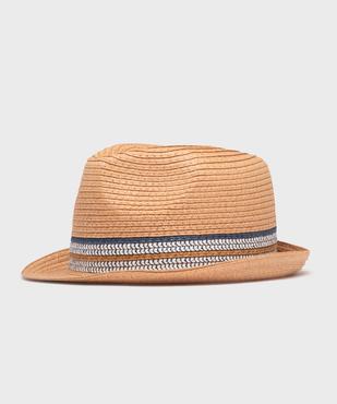 Chapeau de paille trilby à bandes garçon vue1 - GEMO (ACCESS) - GEMO