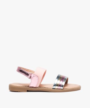 Sandales fille multicolore effet métallisé avec bande élastique vue1 - GEMO (ENFANT) - GEMO