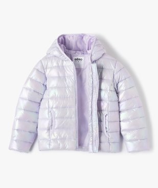 Doudoune fille à capuche pastel nacré vue3 - GEMO (ENFANT) - GEMO
