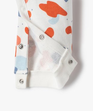 Pyjama bébé imprimé sans pieds avec ouverture devant vue2 - GEMO(BB COUCHE) - GEMO