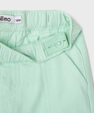 Bermuda en coton à taille élastiquée bébé garçon vue2 - GEMO 4G BEBE - GEMO