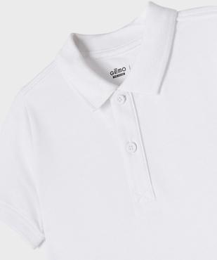 Polo à manches courtes en coton piqué garçon vue2 - GEMO 4G GARCON - GEMO