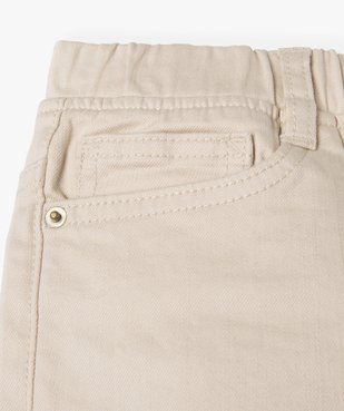 Pantalon garçon 5 poches avec taille élastiquée vue3 - GEMO (ENFANT) - GEMO