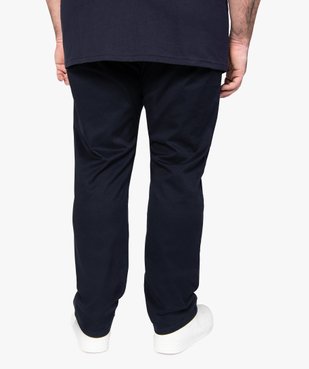 Pantalon homme en toile coupe Straight vue3 - GEMO (G TAILLE) - GEMO