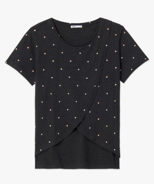 Tee-shirt de grossesse et d'allaitement à motifs vue4 - GEMO (MATER) - GEMO