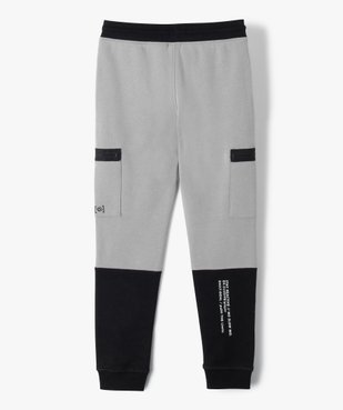 Pantalon de sport garçon en molleton à poches latérales vue6 - GEMO (ENFANT) - GEMO