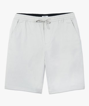 Bermuda homme en coton stretch vue4 - GEMO (HOMME) - GEMO