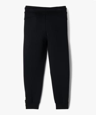 Jogging ajusté avec bas de jambe zippé garçon vue4 - GEMO (ENFANT) - GEMO