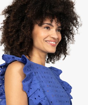 Tee-shirt femme bi-matières ajouré sur l’avant vue2 - Nikesneakers(FEMME PAP) - Nikesneakers