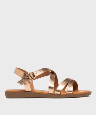 Sandales plates à brides scintillantes femme - Valentina Baldano vue1 - VALENTINA BALDA - GEMO