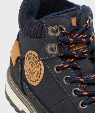 Boots fourrées look rando à zip garçon vue6 - BUGGY - GEMO