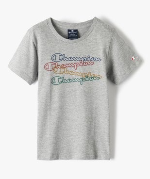 Tee-shirt garçon chiné à motif multicolore - Champion vue1 - CHAMPION USA - GEMO