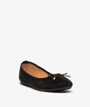 Ballerines à strass avec nœud décoratif femme vue2 - GEMO(URBAIN) - GEMO