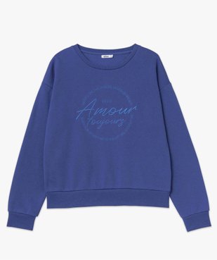 Sweat femme avec message brodé vue4 - GEMO(FEMME PAP) - GEMO