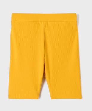 Cycliste en maille côtelée extensible fille vue3 - GEMO (ENFANT) - GEMO