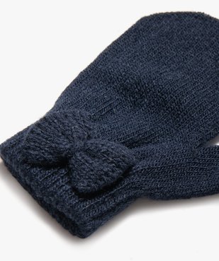 Moufles avec pouce bébé fille (lot de 2) vue2 - GEMO(BEBE DEBT) - GEMO