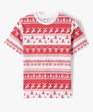Tee-shirt imprimé Noël garçon vue1 - GEMO (JUNIOR) - GEMO