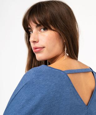 Tee-shirt à manches longues à double col V femme vue2 - GEMO(FEMME PAP) - GEMO