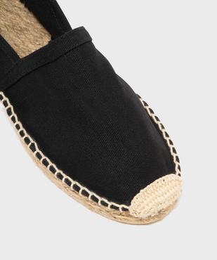 Espadrilles en coton et semelle corde femme vue6 - GEMO (PLAGE) - GEMO