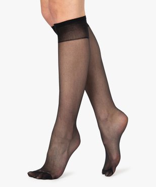 Mi-bas femme en mousse 20 deniers (lot de 3) vue1 - GEMO(HOMWR FEM) - GEMO