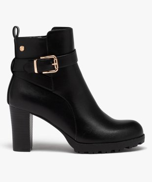 Bottines fourrées à talon haut avec bride cheville femme - Valentina Baldano vue1 - VALENTINA BALDA - GEMO
