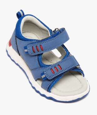 Sandales sport bébé garçon colorées à scratchs vue5 - GEMO(BEBE DEBT) - GEMO
