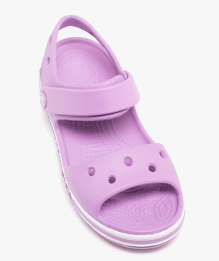Sandales de plage fille sportswear à scratch - Crocs vue5 - CROCS - GEMO
