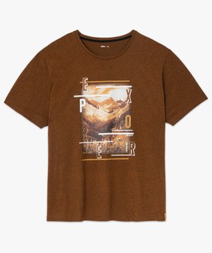 Tee-shirt homme avec motif montagne vue1 - GEMO (G TAILLE) - GEMO