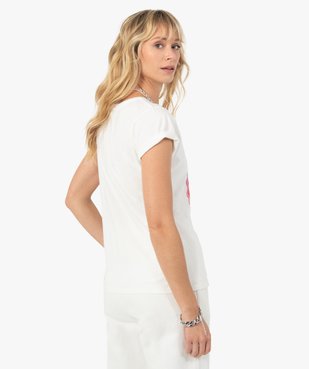 Tee-shirt femme à manches courtes avec motif – Camps United vue3 - CAMPS UNITED - GEMO