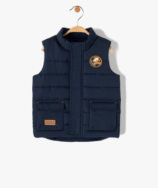 Doudoune bébé garçon sans manches intérieur polaire - LuluCastagnette vue2 - LULUCASTAGNETTE - GEMO