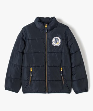 Blouson garçon matelassé avec manches amovibles- Camps United vue2 - CAMPS UNITED - GEMO