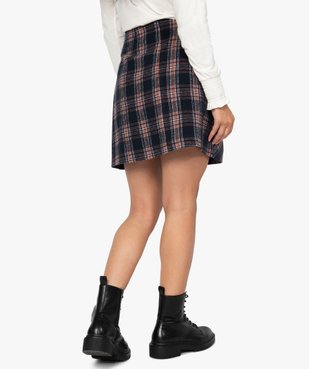 Jupe femme courte à carreaux style écossais vue3 - GEMO(FEMME PAP) - GEMO