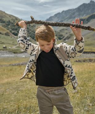 Sweat zippé à col montant en sherpa garçon vue1 - GEMO (ENFANT) - GEMO