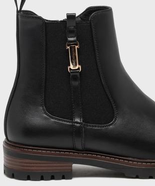 Boots avec élastique latéral et semelle crantée femme - LuluCastagnette vue6 - LULUCASTAGNETTE - GEMO