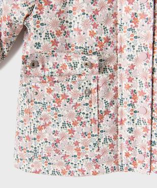 Manteau imperméable à capuche avec doublure chaude bébé fille vue4 - GEMO(BEBE DEBT) - GEMO