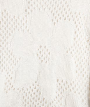 Pull large en maille ajourée fille vue2 - GEMO (ENFANT) - GEMO