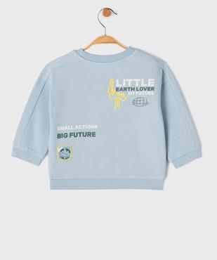 Sweat avec inscriptions « Green » bébé garçon vue3 - GEMO 4G BEBE - GEMO