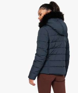 Doudoune femme à col montant et capuche douce vue3 - GEMO(FEMME PAP) - GEMO