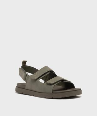 Sandales à scratch monochromes garçon - 5 Miles vue2 - 5 MILES - GEMO