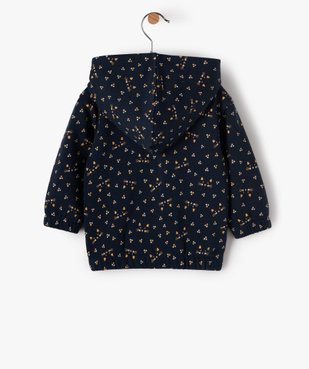 Sweat bébé fille à capuche et fermeture zippée vue3 - GEMO(BEBE DEBT) - GEMO