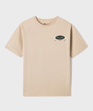 Tee-shirt manches courtes motif surf dans le dos garçon vue2 - GEMO 4G GARCON - GEMO