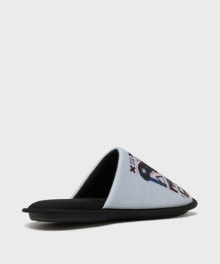 Mules en jersey et velours imprimé gaming homme vue4 - GEMO(HOMWR HOM) - GEMO