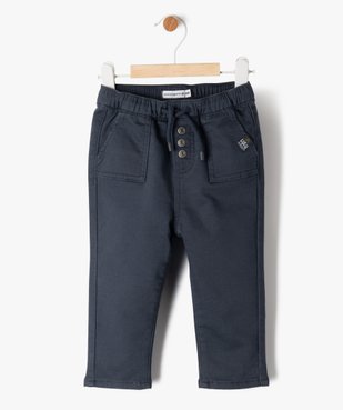 Pantalon de jogging bébé garçon avec ceinture élastique - LuluCastagnette vue1 - LULUCASTAGNETTE - GEMO