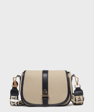 Sac besace en toile avec 2 bandoulière amovibles femme - LuluCastagnette vue1 - LULU CASTAGNETT - GEMO