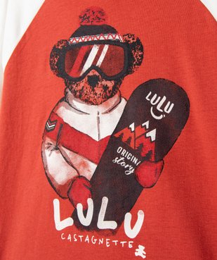 Tee-shirt garçon à capuche avec large motif - LuluCastagnette vue2 - LULUCASTAGNETTE - GEMO