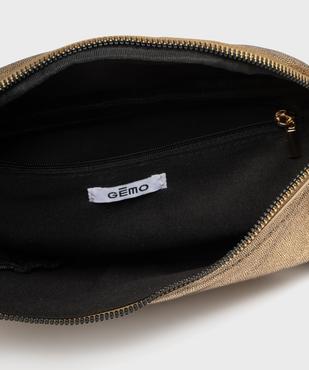 Sac banane en matière métallisée avec bandoulière pailletée femme vue3 - GEMO (ACCESS) - GEMO