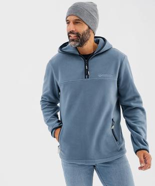 Sweat à capuche en maille polaire homme - Roadsign vue1 - ROADSIGN G4G - GEMO