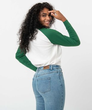 Tee-shirt femme à manches longues contrastantes – Camps United vue4 - CAMPS UNITED - GEMO